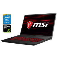Ігровий ноутбук MSI GF75 Thin 9SC / 17.3" (1920x1080) IPS / Intel Core i7-9750H (6 (12) ядер по 2.6 - 4.5 GHz) / 16 GB DDR4 / 512 GB SSD / nVidia GeForce GTX 1650, 4 GB GDDR5, 128-bit / WebCam / Win 10 Home б/в