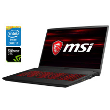 Ігровий ноутбук MSI GF75 Thin 9SC / 17.3" (1920x1080) IPS / Intel Core i7-9750H (6 (12) ядер по 2.6 - 4.5 GHz) / 16 GB DDR4 / 512 GB SSD / nVidia GeForce GTX 1650, 4 GB GDDR5, 128-bit / WebCam / Win 10 Home б/в