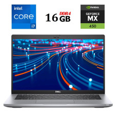 Ігровий ноутбук Б-клас Dell Latitude 5421 / 14'' (1920x1080) IPS / Intel Core i7-11850H (8 (16) ядер по 2.5 - 4.8 GHz) / 16 GB DDR4 / 256 GB SSD M.2 / nVidia GeForce MX450, 2 GB GDDR6, 64-bit / WebCam / Fingerprint / HDMI / Windows 10 б/в