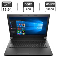 Ноутбук Lenovo IdeaPad B50-80 / 15.6" TN / Core i5-5200U (2(4) ядра по 2.2-2.7 GHz) / 8GB DDR3 / 240GB SSD NEW / HD Graphics 5500 / WebCam / DVD-ROM / HDMI + Бездротова мишка б/в