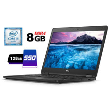 Ультрабук Б-клас Dell Latitude E7470 / 14" (1366x768) TN / Intel Core i5-6300U (2 (4) ядра по 2.4 - 3.0 GHz) / 8 GB DDR4 / 128 GB SSD / Intel HD Graphics 520 / WebCam / Fingerprint / HDMI / miniDP / Windows 10 б/в