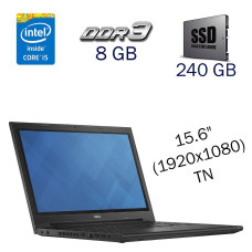 Ноутбук Dell Inspiron 15-3542 / 15.6" TN / Intel Core i5-4210U (2 (4) ядра по 1.7 - 2.7 GHz) / 8 GB DDR3 / 240 GB SSD / Intel HD Graphics 4400 / WebCam б/в