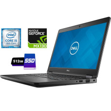 Ноутбук Dell Latitude 5491 / 14" TN / Core i5-8400H (4(8) ядра по 2.5-4.2 GHz) / 12GB DDR4 / 512GB SSD / GeForce MX130, 2GB GDDR5, 64-bit / WebCam / USB 3.1 / HDMI б/в