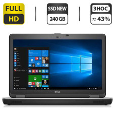 Роб. станція Dell Precision M2800 / 15.6" TN / Core i5-4200M (2 (4) ядра по 2.5-3.1GHz) / 8GB DDR3 / 240GB SSD NEW / AMD FirePro W4170M, 2GB GDDR5, 128bit / WebCam /Win 10 б/в