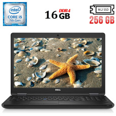 Ноутбук Dell Precision 3520 / 15.6" IPS Touch / Intel Core i5-7440HQ (4 ядра по 2.8-3.8GHz) / 16GB DDR4 / 256GB SSD M.2 / Intel HD Graphics 630 / WebCam / HDMI б/в