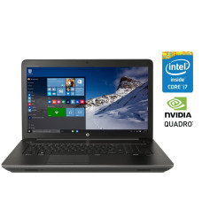 Мобільна робоча станція HP zBook 17 G3 / 17.3" (1600x900) TN / Intel Core i7-6700HQ (4 (8) ядра по 2.6 - 3.5 GHz) / 16 GB DDR4 / 512 GB SSD / nVidia Quadro M1000M, 2 GB DDR3, 128-bit / Fingerprint / WebCam / Windows 10 б/в