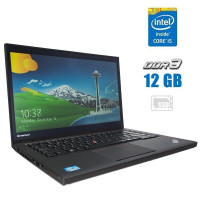 Ноутбук Lenovo ThinkPad T440s / 14" (1920x1080) IPS / Intel Core i5-4300U (2 (4) ядра по 1.9 - 2.9 GHz) / 12 GB DDR3 / 250 GB SSD / Intel HD Graphics 4400 / WebCam б/в