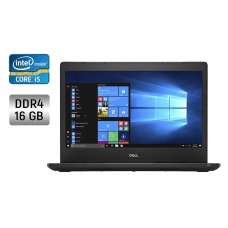 Ультрабук Dell Latitude 3480 / 14" (1366x768) TN / Intel Core i5-7200U (2 (4) ядра по 2.5 - 3.1 GHz) / 16 GB DDR4 / 120 GB SSD / Intel HD Graphics 620 / WebCam / Windows 10 б/в