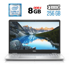 Ноутбук Б-клас Dell Inspiron 5584 / 15.6" (1920x1080) IPS / Intel Core i7-8565U (4 (8) ядер по 1.8 - 4.6 GHz) / 8 GB DDR4 / 256 GB SSD M.2 / Intel UHD Graphics 620 / WebCam / HDMI / Windows 10 б/в