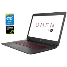 Ігровий ноутбук HP Omen 17-w053dx / 17.3" (3840x2160) IPS / Intel Core i7-6700HQ (4 (8) ядра по 2.6 GHz - 3.5 GHz) / 16 GB DDR4 / 128 GB SSD + 1000 GB HDD / nVidia GeForce GTX 965M, 4 GB GDDR5, 128-bit / WebCam б/в
