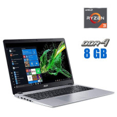 Ультрабук Acer Aspire 5 A515-43 / 15.6" (1920x1080) IPS / AMD Ryzen 3 3200U (2 (4) ядра по 2.6 - 3.5 GHz) / 8 GB DDR4 / 128 GB SSD / AMD Radeon Vega 3 Graphics / WebCam б/в