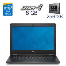 Нетбук Dell Latitude E7270 / 12.5" (1366x768) TN / Intel Core i5-6300U (2 (4) ядра по 2.4-3 GHz) / 8 GB DDR4 / 256 GB SSD / Intel HD Graphics 520 / WebCam б/в