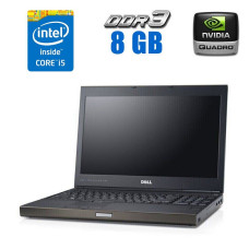 Робоча станція Dell Precision M4700 / 15.6" TN / Core i7-3740QM (4(8) ядра по 2.7-3.7 GHz) / 8GB DDR3 / 256GB SSD / Quadro K2000M, 2GB DDR3, 128-bit / WebCam б/в