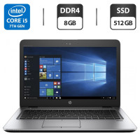 Ноутбук HP EliteBook 840 G4 / 14" (1920x1080) TN / Intel Core i5-7200U (2 (4) ядра по 2.5 - 3.1 GHz) / 8 GB DDR4 / 512 GB SSD / Intel HD Graphics 620 / WebCam / VGA б/в