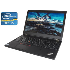 Ноутбук Б-клас Lenovo ThinkPad / 15.6" IPS / Core i5-6300U (2(4) ядра по 2.4-3 GHz) / 4GB DDR4 / 120GB SSD / HD Graphics 520 / WebCam б/в