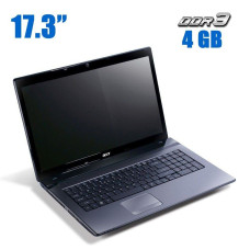 Ноутбук Acer Aspire 7250G / 17.3" TN / AMD E-450 (2 ядра по 1.66GHz) / 4GB DDR3 / 500GB HDD / AMD Radeon HD 6320 Graphics / WebCam / DVD-ROM б/в