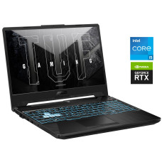 Ігровий ноутбук Asus TUF Gaming F15 FX506HC / 15.6" (1920x1080) IPS / Intel Core i5-11400H (6 (12) ядер по 4.5 GHz) / 16 GB DDR4 / 512 GB SSD M.2 / nVidia GeForce RTX 3050, 4 GB GDDR6, 128-bit / WebCam / Win 10 Home б/в