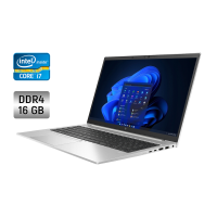 Ультрабук Б-клас HP EliteBook 850 G8 / 15.6" (1920x1080) IPS / Intel Core i7-1165G7 (4 (8) ядра по 2.8 - 4.7 GHz) / 16 GB DDR4 / 512 GB SSD / Intel Iris Xe Graphics / WebCam / Fingerprint б/в