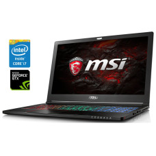 Ігровий ноутбук Б-клас MSI GS63VR 7RG Stealth Pro / 15.6" (1920x1080) IPS / Intel Core i7-7700HQ (4 (8) ядра по 2.8 - 3.8 GHz) / 32 GB DDR4 / 512 GB SSD / nVidia GeForce GTX 1060, 6 GB GDDR5, 192-bit / WebCam б/в