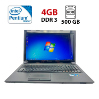 Ноутбук Lenovo B570 / 15.6" (1366x768) TN / Intel Pentium B950 (2 ядра по 2.1 GHz) / 4 GB DDR3 / 500 GB HDD / Intel HD Graphics 2000 / WebCam б/в