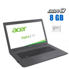 Ноутбук Acer Aspire E5-772 / 17.3" TN / Intel Core i3-5005U (2(4) ядра по 2GHz) / 8GB DDR3 / 240GB SSD / HD Graphics 5500 / WebCam б/в