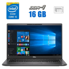 Ультрабук Dell Latitude 7400 / 14" (1920x1080) IPS / Intel Core i5-8365U (4 (8) ядра по 1.6 - 4.1 GHz) / 16 GB DDR4 / 240 GB SSD / Intel UHD Graphics 620 / WebCam б/в