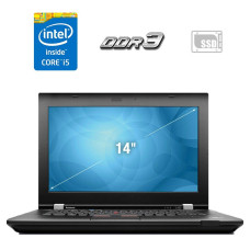 Ноутбук Lenovo ThinkPad L430 / 14" (1366x768) TN / Intel Core i5-3210M (2 (4) ядра по 2.5 - 3.1 GHz) / 4 GB DDR3 / 128 GB SSD / Intel HD Graphics 4000 / DVD-ROM / VGA б/в