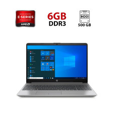 Ноутбук HP 255 / 15.6" (1366x768) TN / AMD E1-1500 (2 ядра по 1.5 GHz) / 6 GB DDR3 / 500 GB HDD / AMD Radeon HD 7310M / WebCam б/в