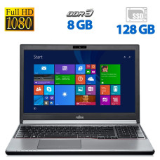 Ноутбук Б-клас Fujitsu Lifebook E754 / 15.6'' (1920x1080) IPS / Intel Core i5-4210M (2 (4) ядра по 2.6 - 3.2 GHz) / 8 GB DDR3 / 128 GB SSD / Intel HD Graphics 4600 / DVD-ROM б/в