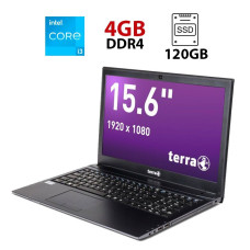 Ноутбук Terra Mobile 1515 / 15.6" (1920x1080) IPS / Intel Core i3-7100U (2 (4) ядра по 2.4 GHz) / 4 GB DDR4 / 120 GB SSD / Intel HD Graphics 620 / WebCam б/в