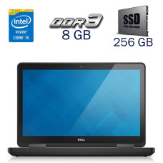Ноутбук Dell Latitude E5540 / 15.6" (1366x768) TN / Intel Core i5-4300U (2 (4) ядра по 1.9 - 2.9 GHz) / 8 GB DDR3 / 256 GB SSD / Intel HD Graphics 4400 / WebCam б/в