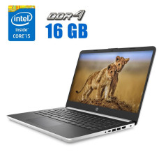 Ультрабук HP 14-DQ / 14" (1920x1080) IPS / Intel Core i5-1035G1 (4 (8) ядра по 1.0 - 3.6 GHz) / 16 GB DDR4 / 256 GB SSD M.2 / Intel UHD Graphics / WebCam б/в