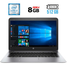 Ультрабук Б-клас HP EliteBook Folio 1040 G3 / 14" (1920x1080) TN / Intel Core i7-6600U (2 (4) ядра по 2.6 - 3.4 GHz) / 8 GB DDR4 / 512 GB SSD M.2 / Intel HD Graphics 520 / WebCam / HDMI б/в