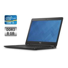 Ноутбук Б-клас Dell Latitude E5470 / 14" (1366x768) TN / Intel Core i5-6200U (2 (4) ядра по 2.3 - 2.8 GHz) / 8 GB DDR3 / 256 GB SSD / Intel HD Graphics 520 / WebCam / Windows 10 б/в