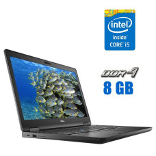 Ноутбук Dell Latitude E5580 / 15.6" (1920x1080) IPS / Intel Core i5-6300U (2 (4) ядра по 2.4 - 3.0 GHz) / 8 GB DDR4 / 120 GB SSD / Intel HD Graphics 520 / WebCam б/в