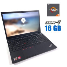 Ноутбук Б-клас Lenovo ThinkPad E15 G2 / 15.6" (1920x1080) IPS / AMD Ryzen 5 4500U (6 ядер по 2.3 - 4.0 GHz) / 16 GB DDR4 / 256 GB SSD / AMD Radeon Vega 6 / WebCam б/в