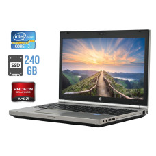 Ноутбук Б-клас HP EliteBook 8560p / 15.6" (1366x768) TN / Intel Core i7-2720QM (4 (8) ядра по 2.2 - 3.3 GHz) / 8 GB DDR3 / 240 GB SSD / AMD Radeon HD 6470M, 1 GB DDR3, 64-bit / WebCam / DisplayPort б/в