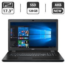 Ноутбук Acer Aspire E5-721 / 17.3" (1600x900) TN / AMD A4-6210 (4 ядра по 1.8 GHz) / 8 GB DDR3 / 128 GB SSD / AMD Radeon R3 Graphics / WebCam / АКБ NEW б/в