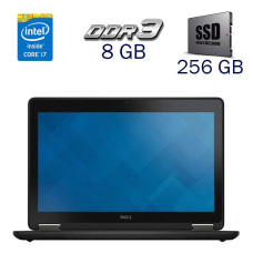 Нетбук Б класс Dell Latitude E7250 / 12.5" (1920x1080) TN / Intel Core i7-5600U (2 (4) ядра по 2.6 - 3.2 GHz) / 8 GB DDR3 / 256 GB SSD / Intel HD Graphics 5500 / WebCam б/в