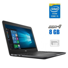 Ультрабук Dell Latitude 3380 / 13.3" (1366x768) TN Touch / Intel Core i5-7200U (2 (4) ядра по 2.5 - 3.1 GHz) / 8 GB DDR4 / 128 GB SSD / Intel HD Graphics 620 / WebCam б/в