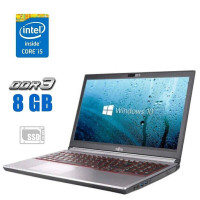 Ноутбук Fujitsu LifeBook E754 / 15.6" TN / Core i5-4300M (2(4) ядра по 2.6-3.3 GHz) / 8GB DDR3 / 240GB SSD / HD Graphics 4600 / HDMI / Win 10 Pro б/в