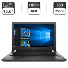 Ноутбук Lenovo E50-80 (80J2) / 15.6" (1366x768) TN / Intel Core i7-5600U (2 (4) ядра по 2.6 - 3.2 GHz) / 8 GB DDR3 / 256 GB SSD / Intel HD Graphics / WebCam / VGA б/в
