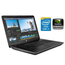 Мобільна робоча станція А клас HP ZBook 17 G3 / 17.3" (1920x1080) IPS / Intel Core i7-6820HQ (4 (8) ядра по 2.7 - 3.6 GHz) / 16 GB DDR4 / 256 GB SSD / nVidia Quadro M3000M, 4 GB GDDR5, 256-bit / WebCam / Win 10 Pro б/в