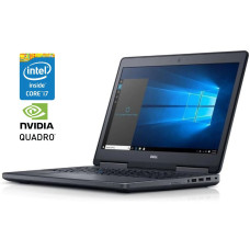Мобільна робоча станція Б-клас Dell Precision 7710 / 17.3" (1920x1080) IPS / Intel Core i7-6820HQ (4 (8) ядра по 2.7 - 3.6 GHz) / 16 GB DDR4 / 480 GB SSD / nVidia Quadro M3000M, 4 GB GDDR5, 256-bit / WebCam / Win10 Pro б/в