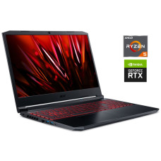 Ігровий ноутбук Б-клас Acer Nitro 5 AN515-45 / 15.6" (1920x1080) IPS / AMD Ryzen 5 5600H (6 (12) ядер по 3.0 - 4.2 GHz) / 16 GB DDR4 / 512 GB SSD / nVidia GeForce RTX 3060, 6 GB GDDR6, 192-bit / WebCam б/в