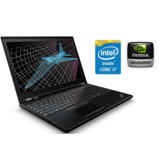 Мобільна робоча станція Б-клас Lenovo ThinkPad P51 / 15.6" (1920x1080) IPS / Intel Core i7-7700HQ (4 (8) ядер по 2.8 - 3.8 GHz) / 32 GB DDR4 / 512 GB SSD / nVidia Quadro M1200, 4 GB GDDR5, 128-bit / WebCam / Win 10 Pro б/в
