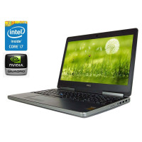 Мобільна робоча станція Dell Precision 7510 / 15.6" (1920x1080) IPS / Intel Core i7-6820HQ (4 (8) ядра по 2.7 - 3.6 GHz) / 32 GB DDR4 / 480 GB SSD / nVidia Quadro M2000M, 4 GB GDDR5, 128-bit / WebCam / LTE б/в