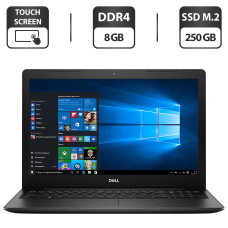 Ноутбук Dell Inspiron 3583 / 15.6" TN Touch / Intel Core i3-8145U (2(4) ядра по 2.1-3.9 GHz) / 8GB DDR4 / 250GB SSD M.2 / UHD Graphics 620 / WebCam / HDMI б/в
