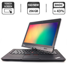 Нетбук-трансформер Б-клас Lenovo Twist S230u / 12.5" TN Touch / Core i5-3317U 2 ядра по 1.7GHz) / 4 GB DDR3 / 256 GB SSD NEW / HD Graphics 4000 / WebCam / Windows 10 Pro / BIOS PASSWORD BOOT б/в