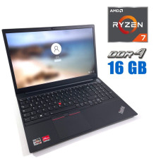 Ноутбук Lenovo ThinkPad E15 / 15.6" IPS / AMD Ryzen 7 4700U (8 ядер по 2-4.1 GHz) / 16GB DDR4 / 256GB SSD / AMD Radeon Vega 7 / WebCam б/в